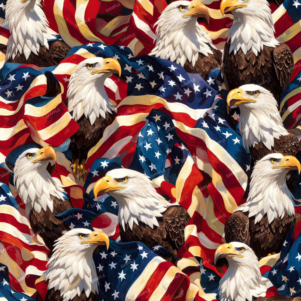 American Flags and Eagles 42
