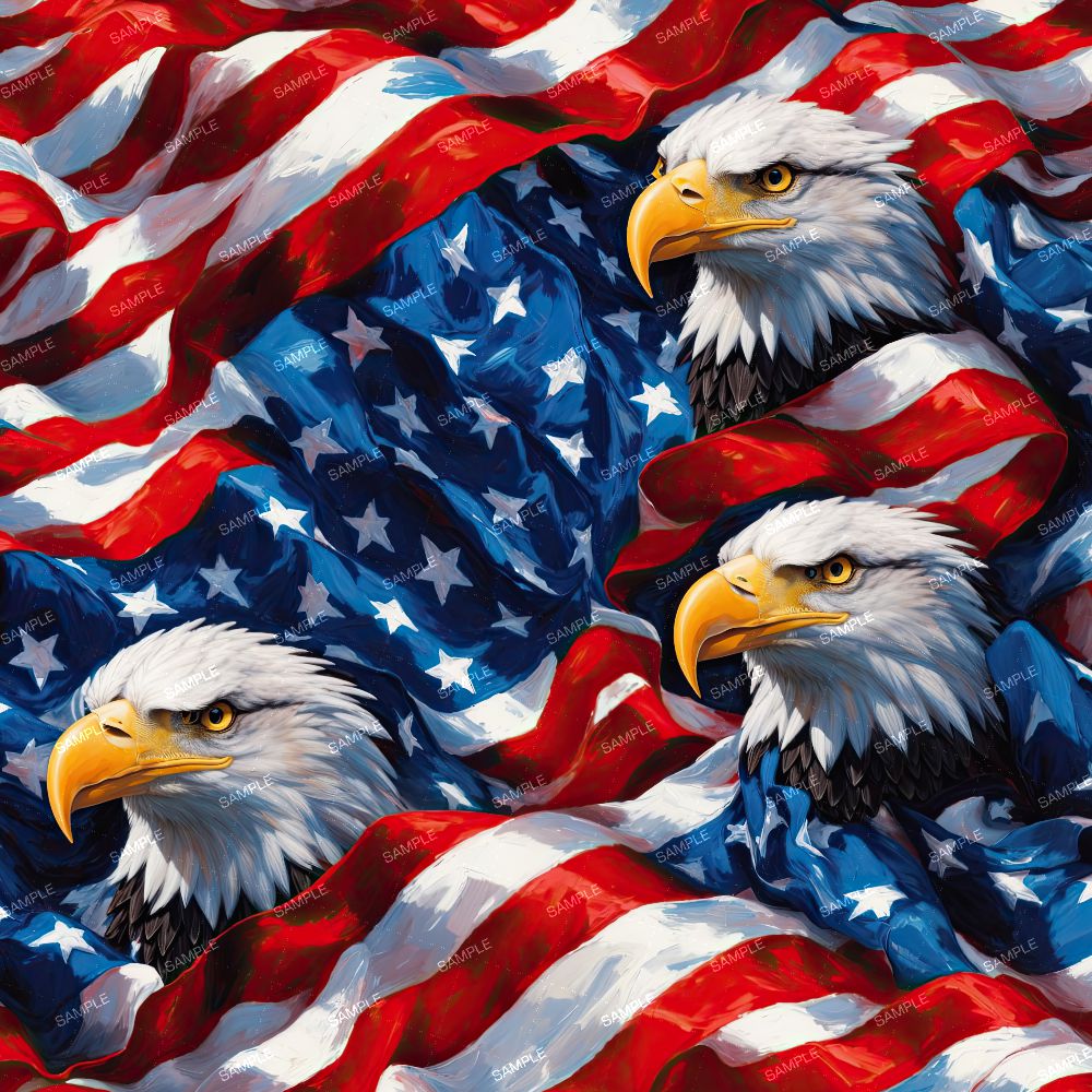 American Flags and Eagles 43