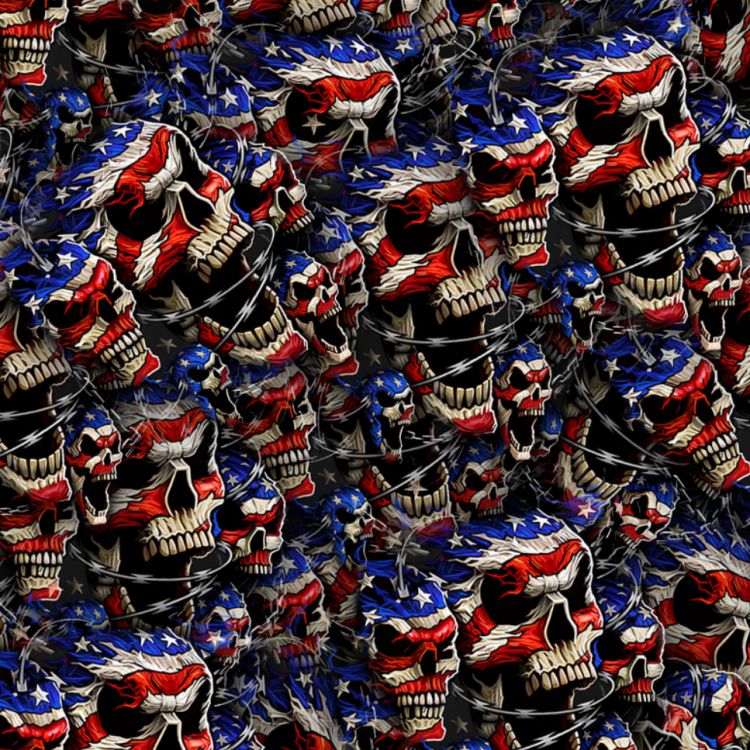 American Razor Wire Skulls 24