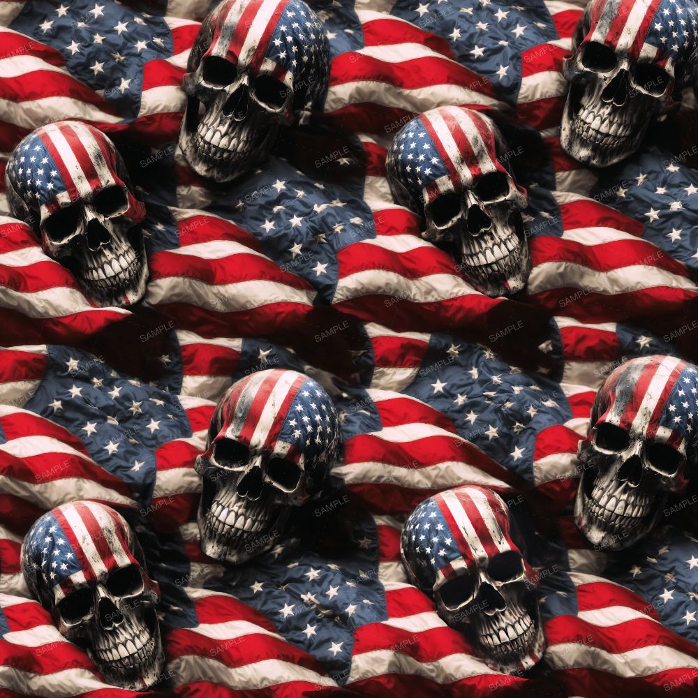 American Skull Flags 42