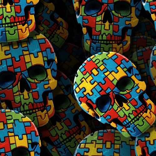 Autism Skulls 25