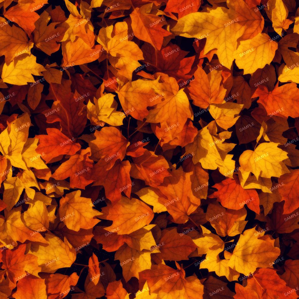 Autumn Leaves Blaze Orange Camouflage