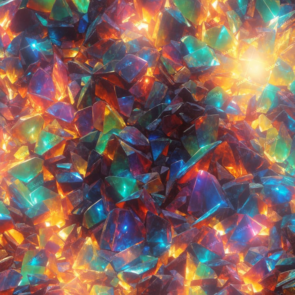 Backlit Fire Crystals