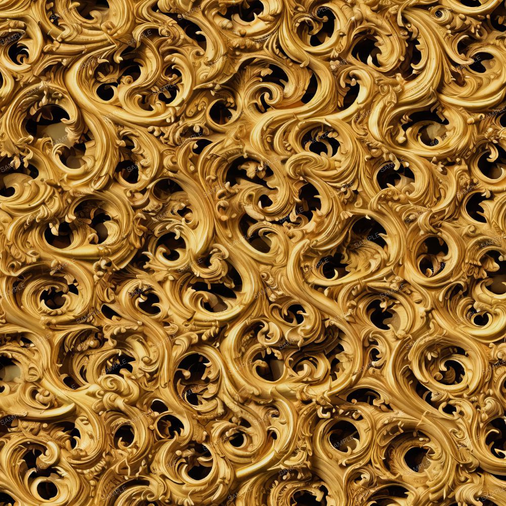 Baroque Golden Acanthus Scrollwork 45