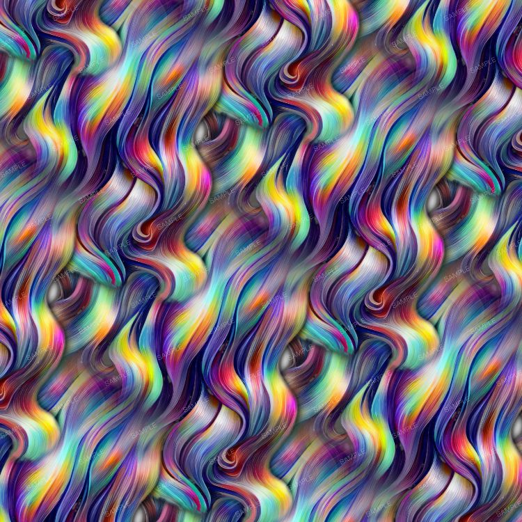 Bejewelled Rainbow Mane Hair 46