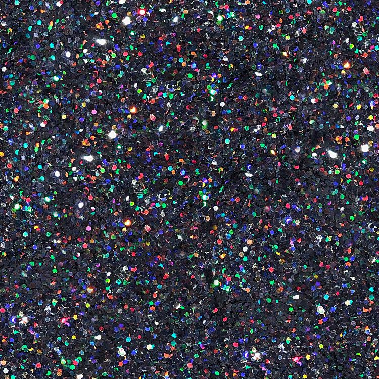 Black holographic Glitter