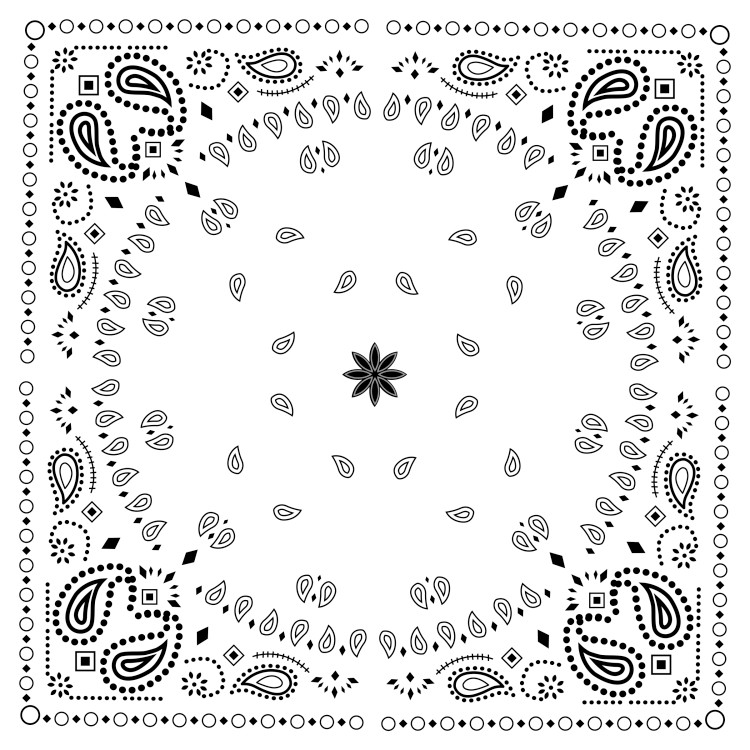 Black & White Bandanna