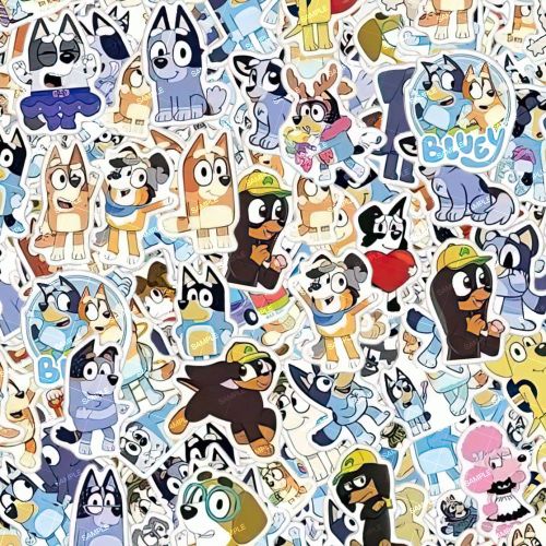 Blue Cartoon Sticker Bomb