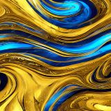 Blue-and-Gold-Paint-Swirl