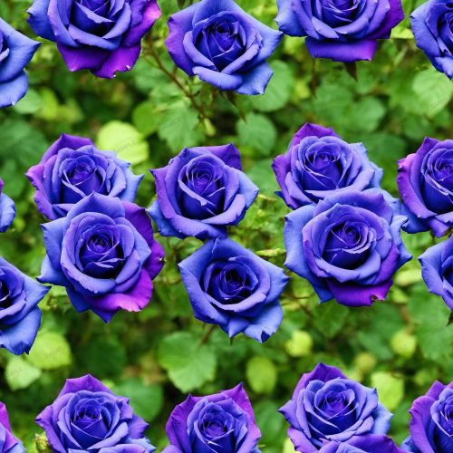 Blue and Purple Roses