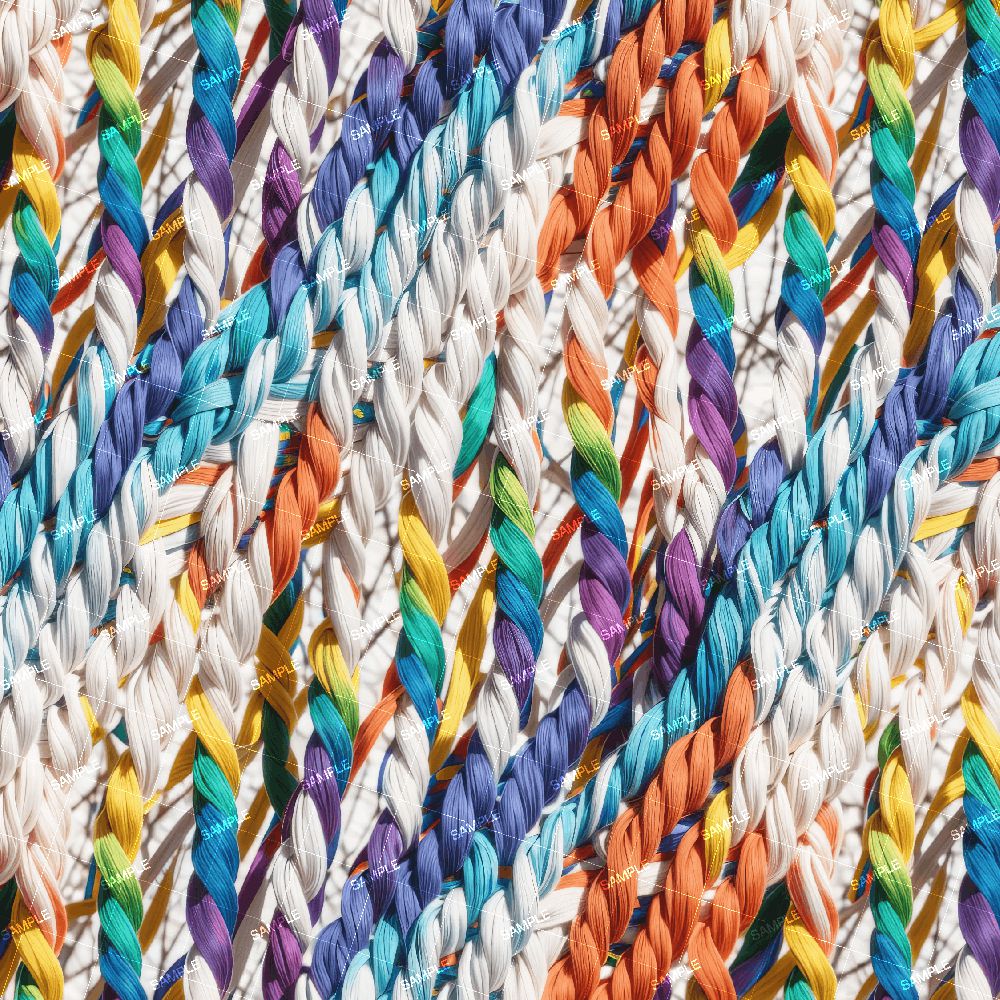 Braided Rainbow Cloth