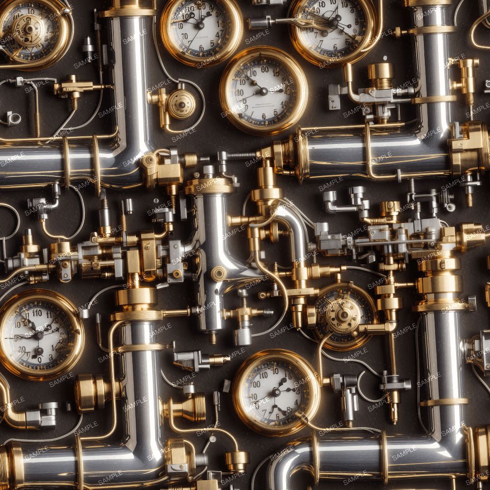Brass And Aluminum Steampunk Pipes