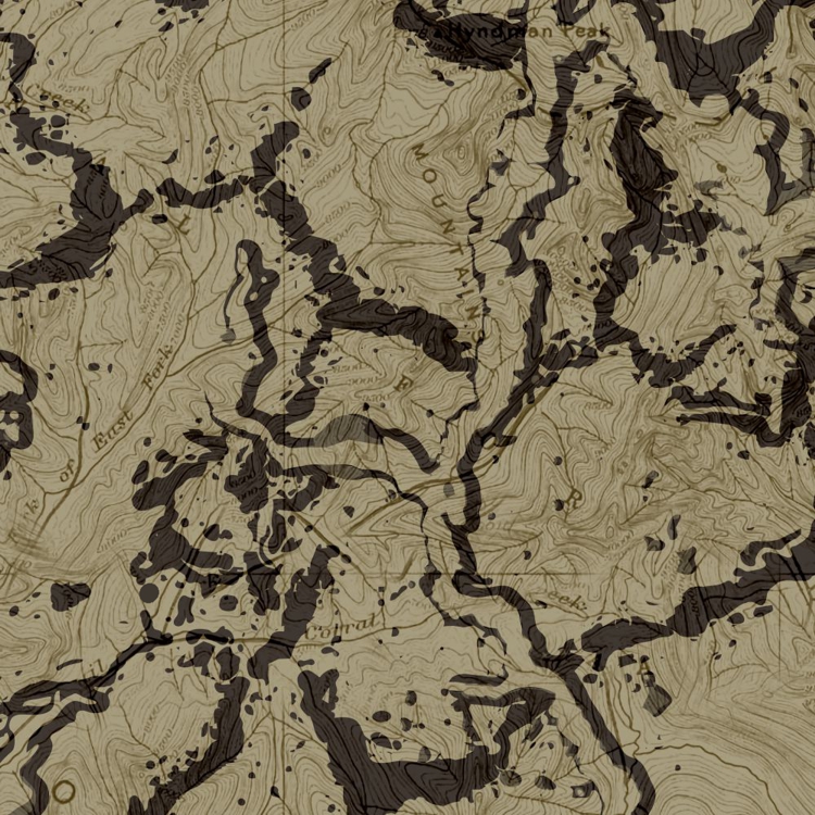 Canadian Mountains Topo Camouflage