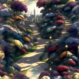 Castle-Brick-Road-Oil-Painting