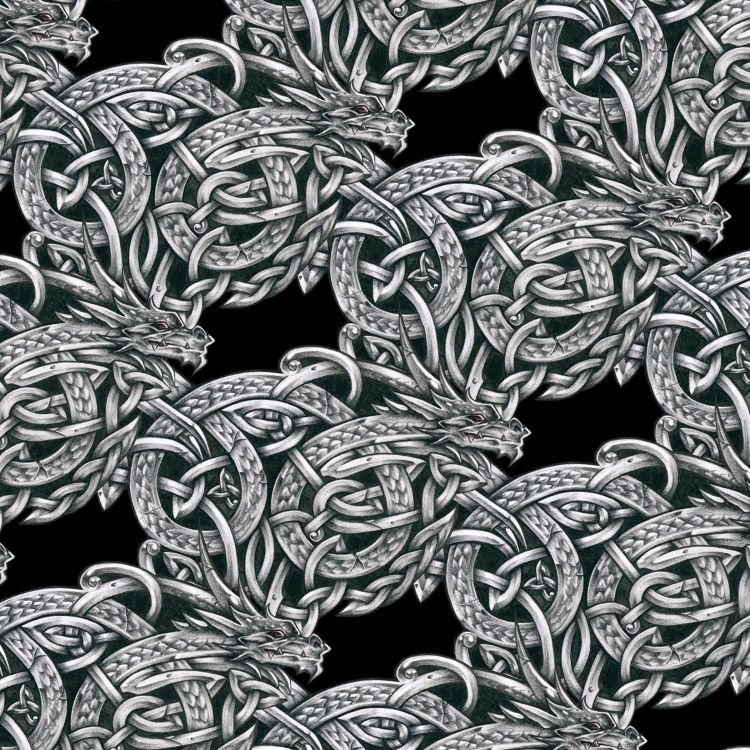 Celtic Dragon Scrollwork 24