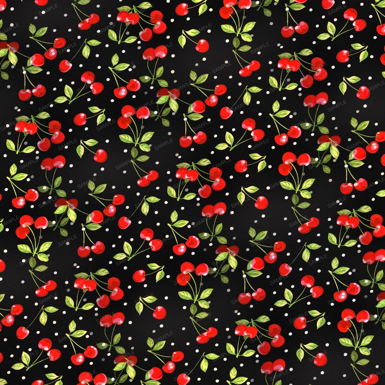 Cherries on Black