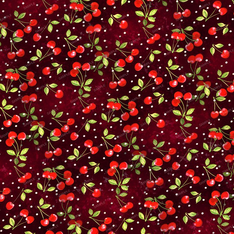 Cherries on Red