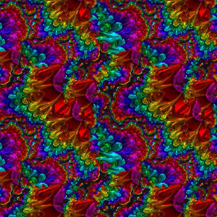 Chrome Fractal Rainbow
