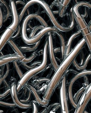 Chrome Header Pipes 42
