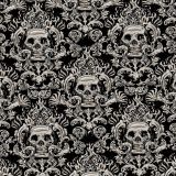 Chrome-Skull-Damask