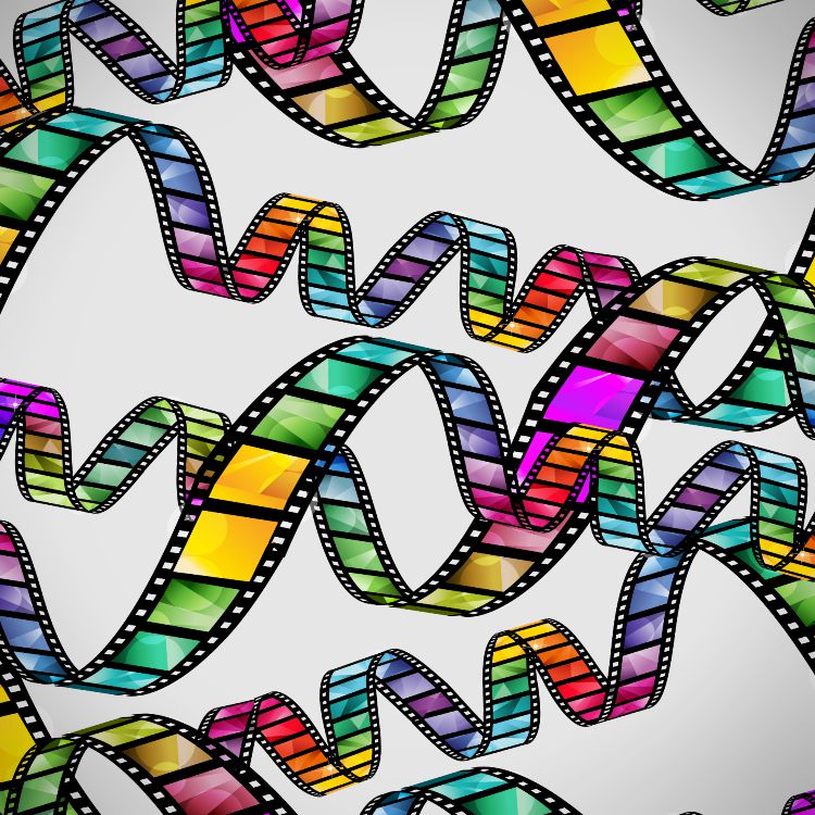 Colorful Film Strips