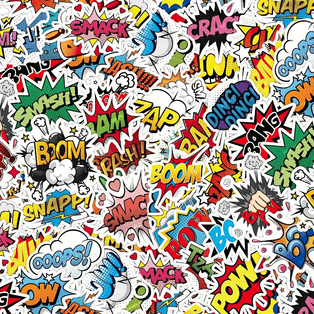 ComicBook Onomatopoeia Sticker Bomb 22