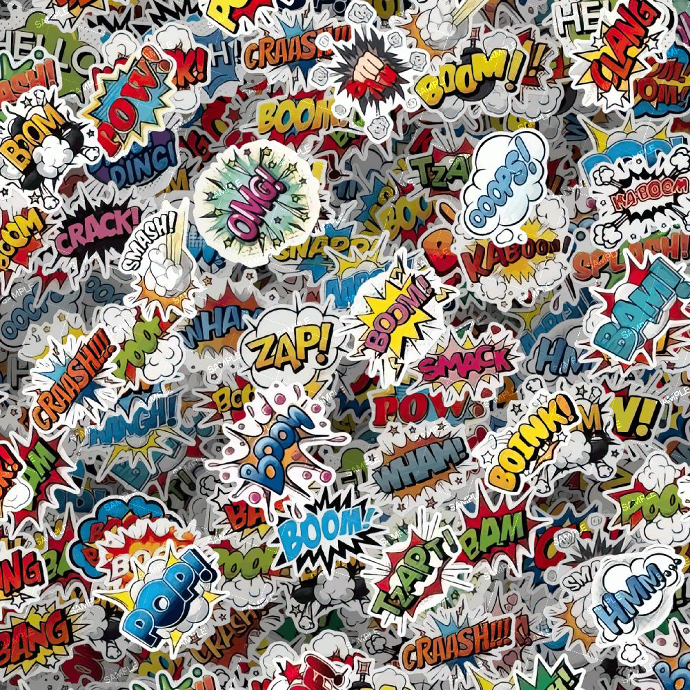 ComicBook Onomatopoeia Sticker Bomb 23
