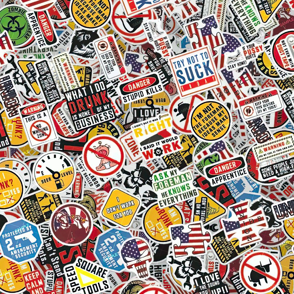 Construction Worker Sticker Bomb 24
