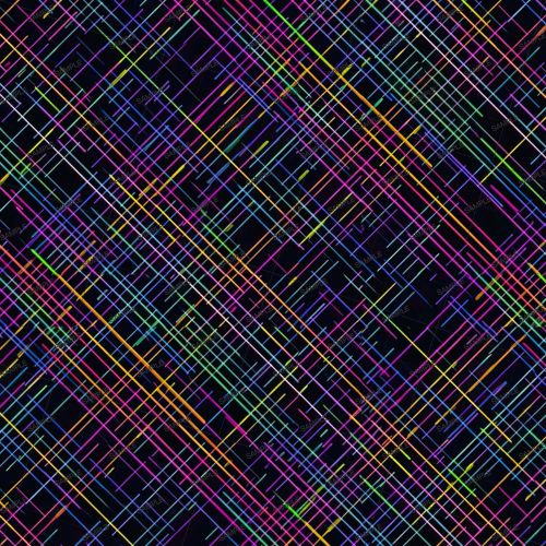 Crosshatched Neon Lines 23