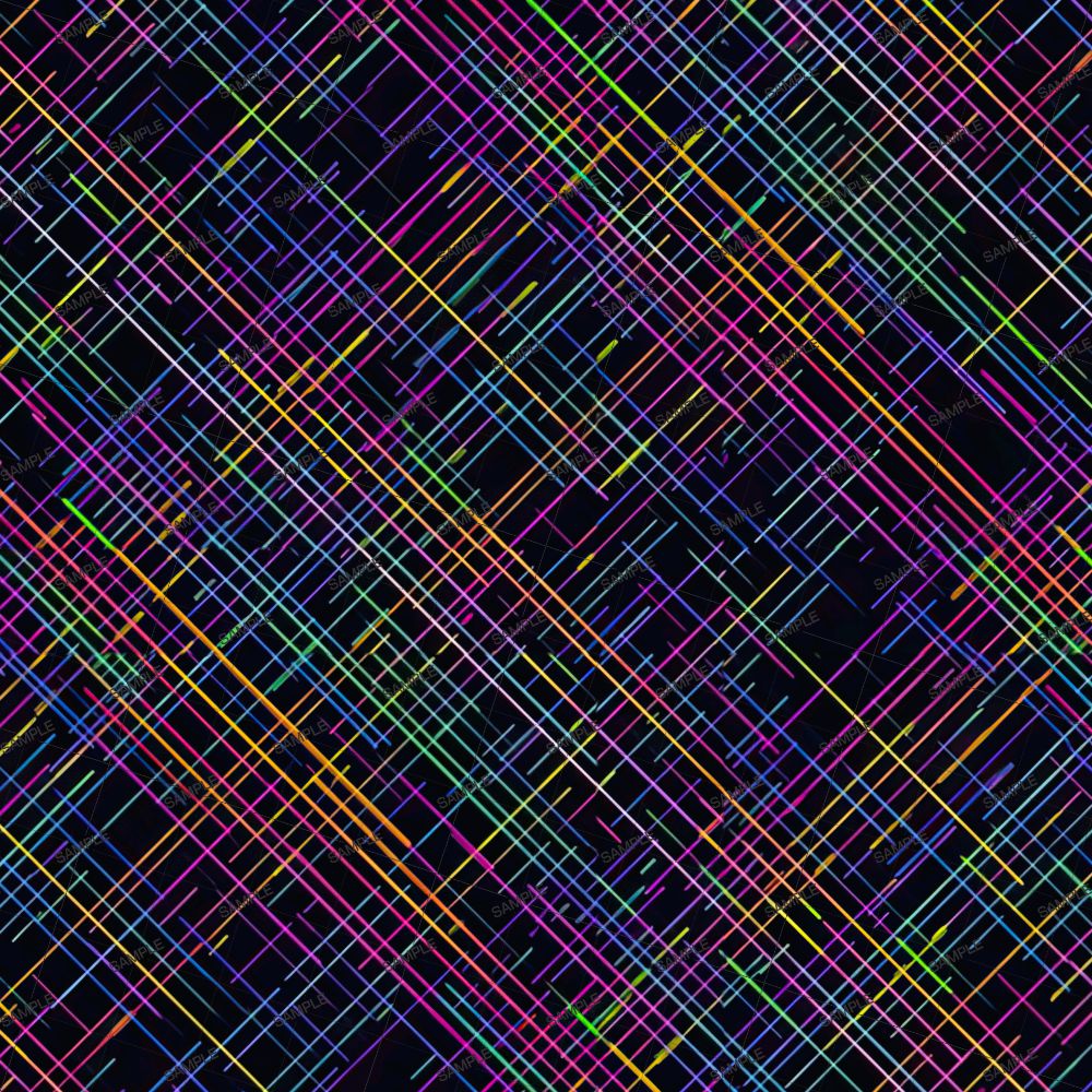 Crosshatched Neon Lines 23