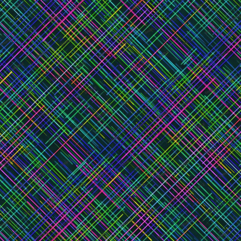Crosshatched Neon Lines 24