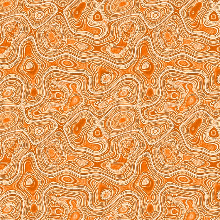 Damascus Steel 26 Orange