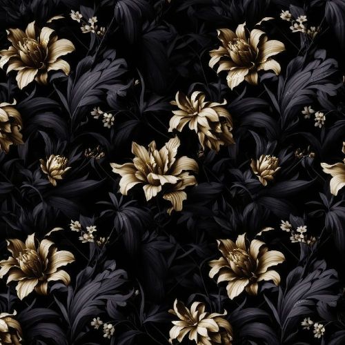 Dark Gothic Flower Pattern 43