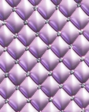 Diamond Tufted Pink Leather