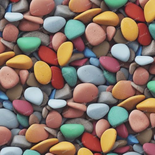Dyed Pebbles