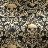 Embossed-Leather-Skull-Damask