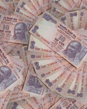 Fanned Rupees