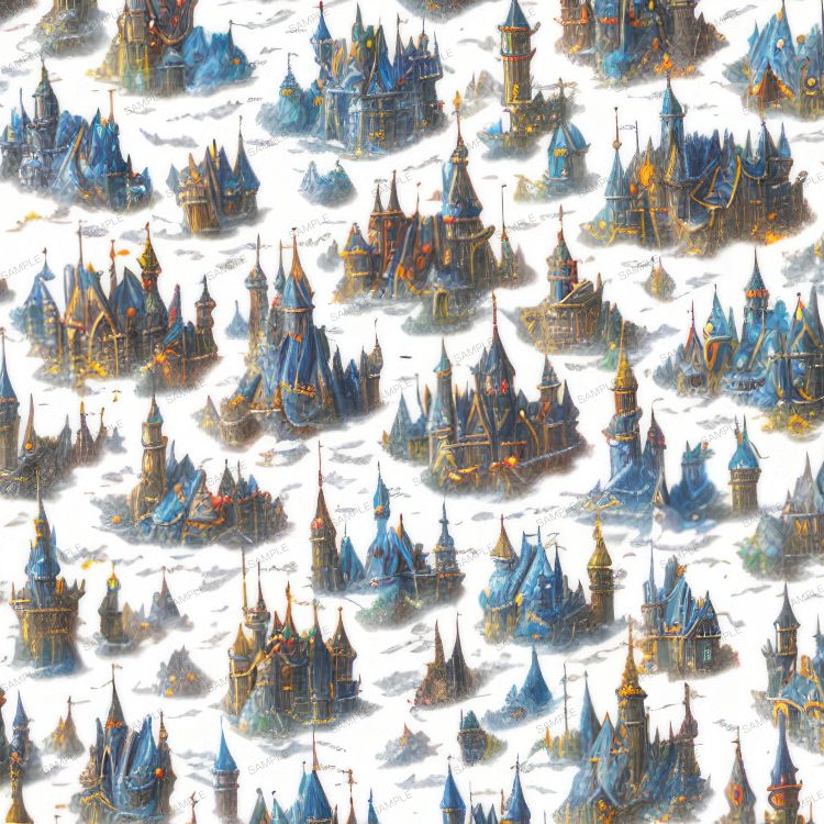 Fantasy Castles in the Snow