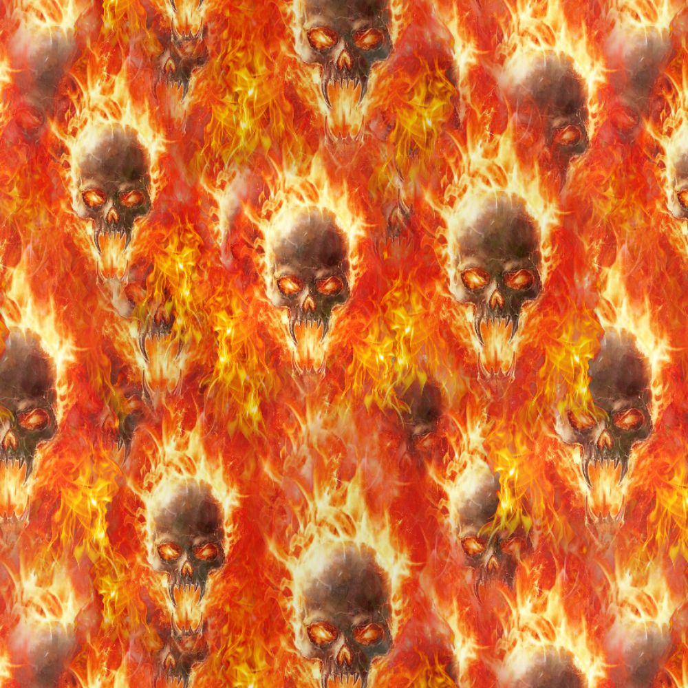 Flaming Vampire Skulls 22