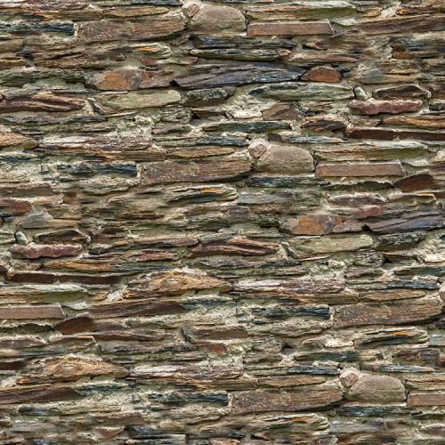 Flat Stone Wall