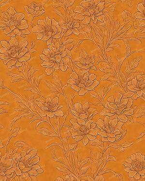 Flower Tooled Leather