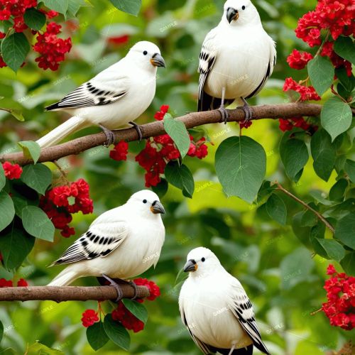 Four Birds in a Bush