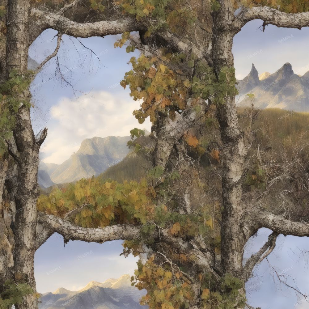 Framed Mountains Camouflage