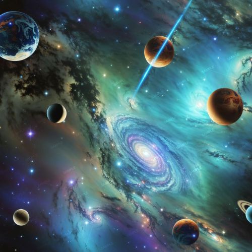Galaxy Nebula and Planets 43