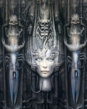 Giger Face Wall XVII