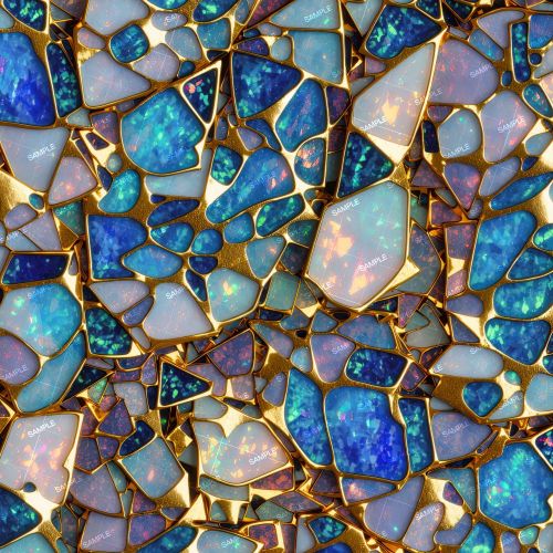 Gold Leaded Opals