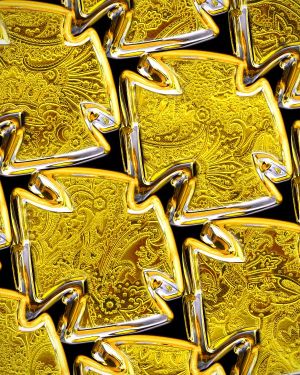 Gold Maltese Cross
