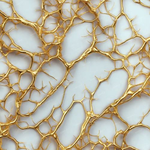 Gold Veins on Quartz