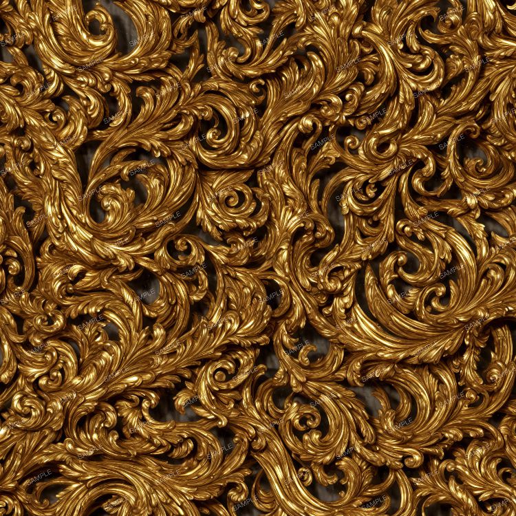 Golden Rococo Scrollwork 43