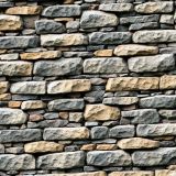 Gray-Brown-Dry-Stacked-Stone-Wall